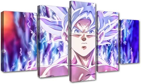 5 Cuadros Decorativos De Canvas Dragon Ball Super Anime Goku