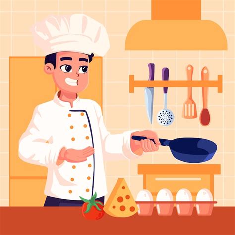 Ilustraci N Plana Del D A Internacional De Los Chefs Vector Premium