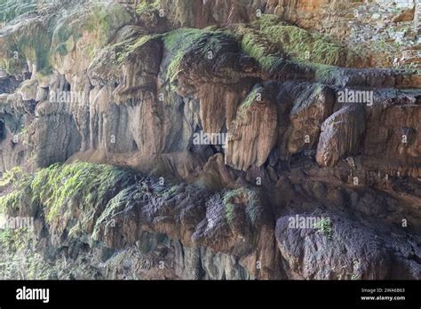 Karst Terrain Rough Mineral Rocks Formed By Wind Erosion Are Uneven