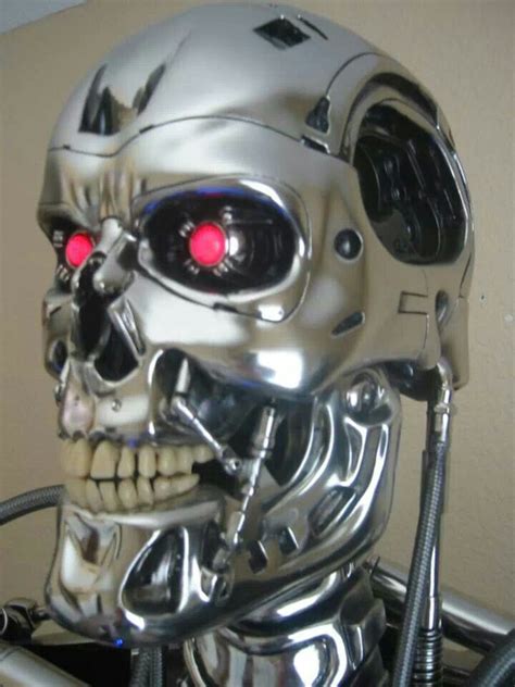 He Built This Terminator Art Skull