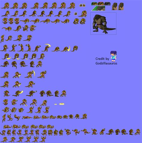 Leatherhead Sprite Sheettmnt 2003 By Teppyprimebygodzilla On Deviantart