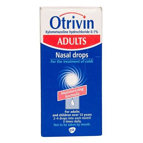 Otrivin Adult Nasal Drops 01 10ml Pharmacy Direct Kenya