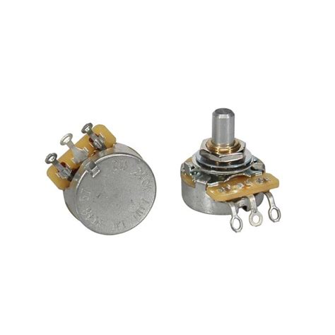 CTS Short Audio Taper 250K Solid Shaft Potentiometer CTS250 A57