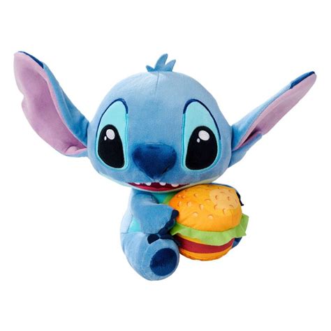 Lilo And Stitch Stitch With Burger Plush Figure 25cm Preorder