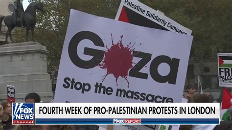 Protesters In London Call For Cease Fire In Gaza Fox News Video