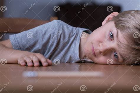 Sad Bored Boy Stock Image Image Of Depression Emotions 56754937