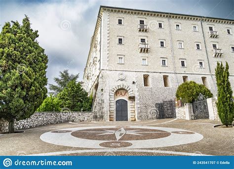 The Historical Abbey on Montecassino, Near the City of Cassino, ,Italy ...