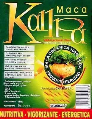 Maca Org Nica Kallpa Peruana En Polvo Natural Por G Maxi Ventas