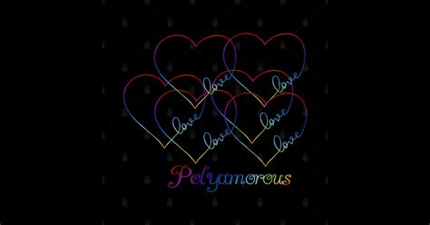 Polyamorous Love Rainbow Heart Design Thankful Sticker Teepublic