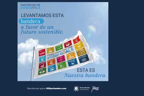 ODSporbandera del Pacto Mundial de la ONU España Cohispania