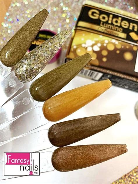 Coleccion De Acrilicos Golden Lumine Fantasy Nails Pzas