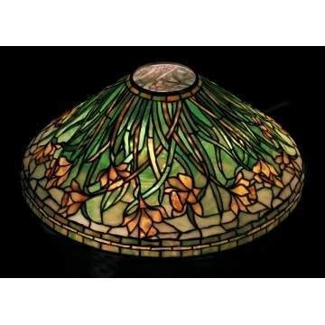 Sgn Tiffany Studios NY Daffodil Lamp Cottone Auctions