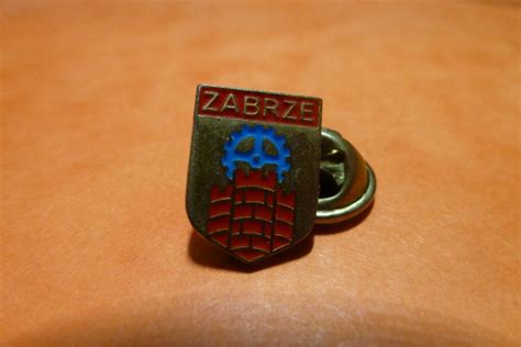 Zabrze Herb pins przypinka Ostrów Wielkopolski Kup teraz na Allegro