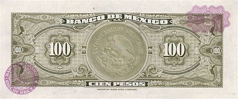 Billetes De Mexico Mexico 100 Pesos 1973 [ Billetes Del Mundo Notafilia ]