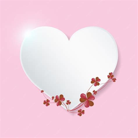 Premium Vector Love Sign Blank Space Heart