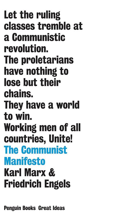 The Communist Manifesto Penguin Great Ideas Karl Marx Friedrich Engels 9780143037514