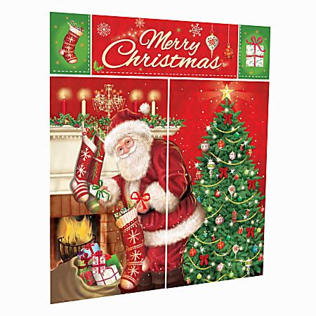 Amscan Magical Christmas Scene Setters Wall Decorating Kits Set Of 3 ...