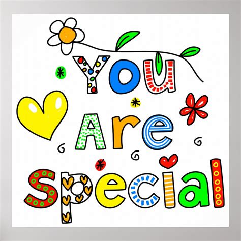 You Are Special Poster | Zazzle