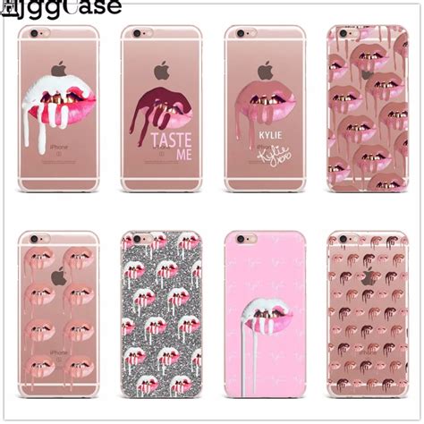 Phone Cases Sexy Girl Kylie Jenner Lips Kiss Lips Clear Silicon Soft