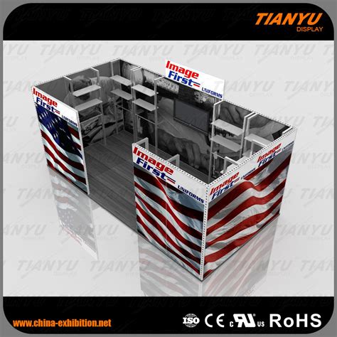 Portable Aluminum Exhibition Stand Tension Banner System Advertising