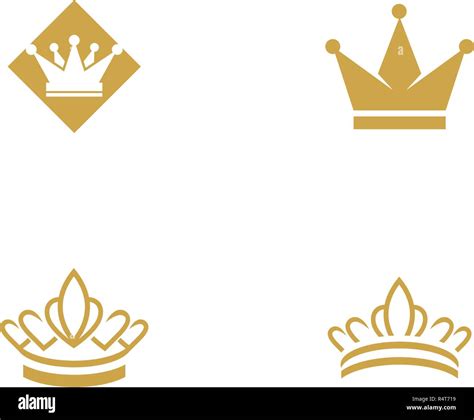 King crown logo template Banque de photographies et dimages à haute