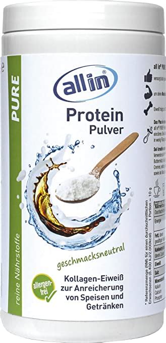 Allin Pure Protein Pulver G Amazon De Drogerie K Rperpflege