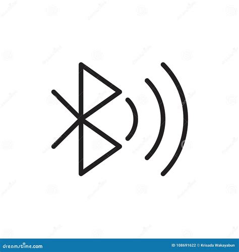 Ejemplo Del Vector Del Icono De Bluetooth EPS10 Fotografía editorial