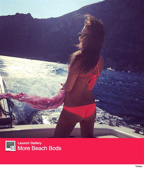 Lea Michele Flaunts Some Serious Booty In Neon Bikini Toofab