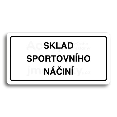 Piktogram Sklad Sportovn Ho N In X Mm Jmenovky Cz E