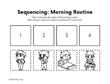 Daily Routines Color Cut And Paste Worksheet Free Esl Printable