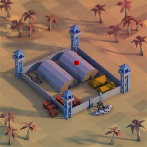 Military Camp Free 3d Model Max Free3d