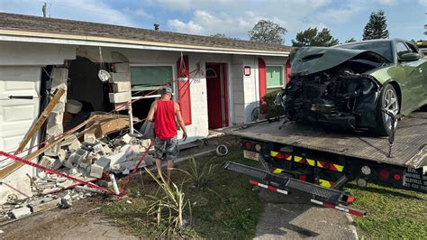 Fleeing driver crashes into Florida home after ramming trooper's patrol ...