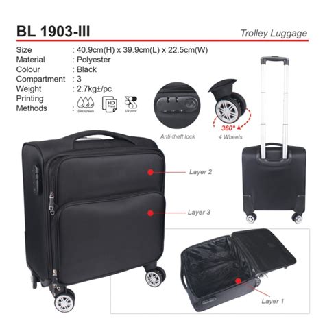 Trolley Luggage FNP SG Corporate