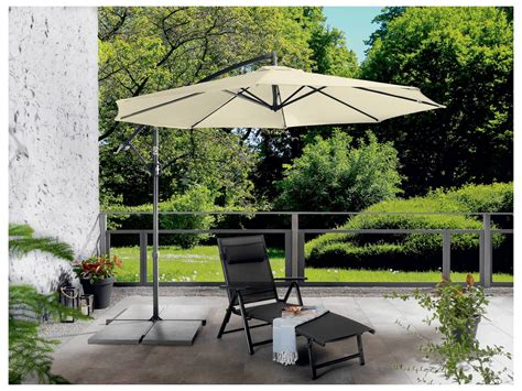 Parasol déporté Jardin equipement de jardin Fan de Lidl FR