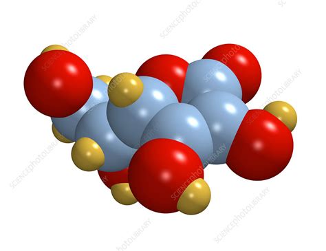 Vitamin C molecule - Stock Image - A614/0049 - Science Photo Library