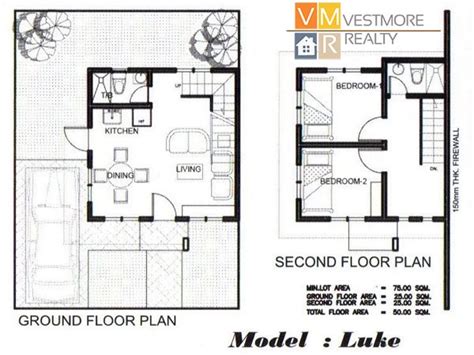 Double Storey Unit Floor Plans Floorplans Click