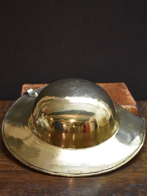 Antique Dutch Brass Bloodletting Bowl Barbers Bowl Hart