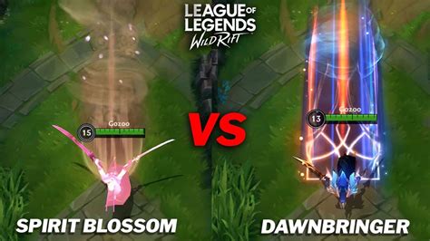 Yone Dawnbringer Vs Spirit Blossom Skin Comparison Wild Rift Youtube