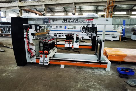 Three Rows Boring Machine Used For Solid Woor And Wood Base Panel For