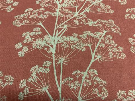 Hedgerow Cow Parsley Linen Gallery Red Frank Thomas Interiors