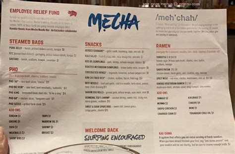 Online Menu Of Mecha Noodle Bar Restaurant Stamford Connecticut