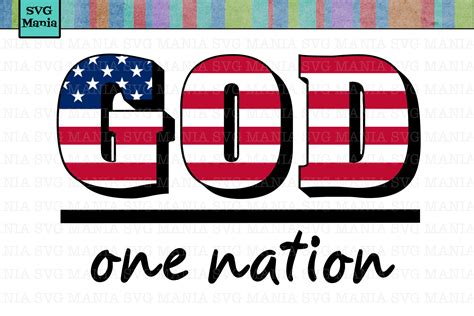 One Nation Under God Svg File Fourth Of July Svg July Th Svg File