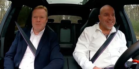 Bondscoach Ronald Koeman Openhartig In De Auto Bij Andy Van Der Meijde