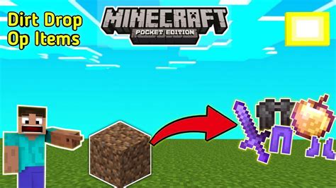 Minecraft But Dirt Drop Op Items Dirt Drop Op Items In Minecraft