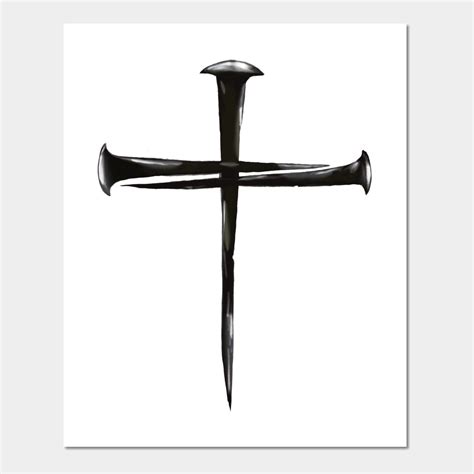 Three Nails Cross Svg Cut File Faith Jesus Crucifix Christian Etsy