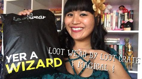 Loot Crate Loot Wear November 2016 Magical Unpackinghaul Youtube