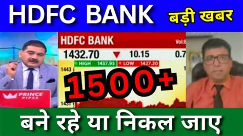 Hdfc Bank Share Latest News Today Hdfc Bank Share Analysis Buy Or