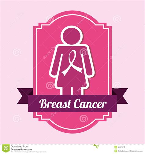 Breast Cancer Stock Vector Illustration Of Design Girl 51007619