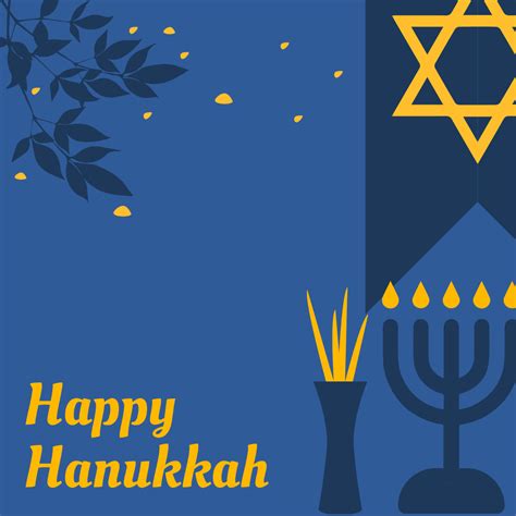 Free Happy Hanukkah Vectors Template To Edit Online