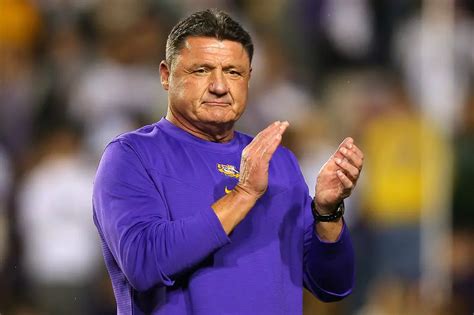 Former Lsu Coach Ed Orgeron Spotted At Ul Game In Lafayette